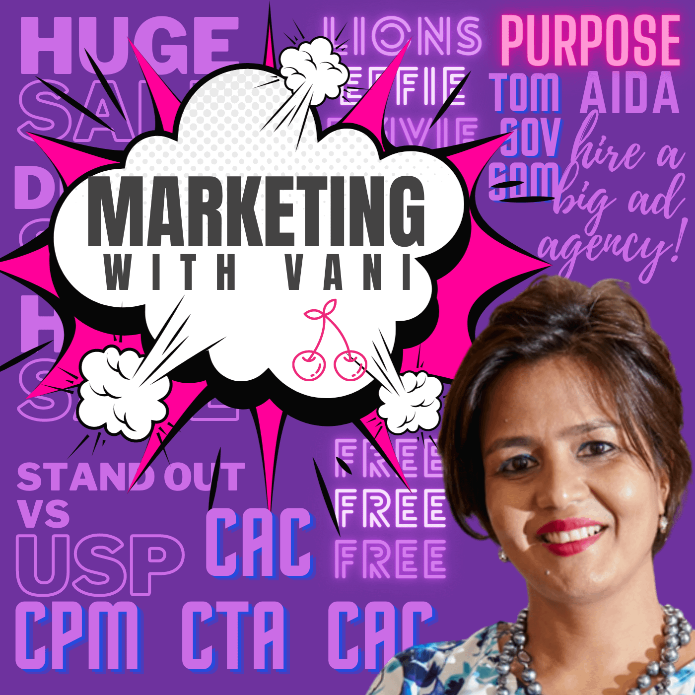 Podcast Cover Art - Marketing with Vani